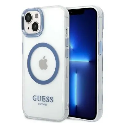 OVITEK GUESS HARD ZA IPHONE 14 PLUS 6,7 INČNI BLUE MAGSAVE COVER