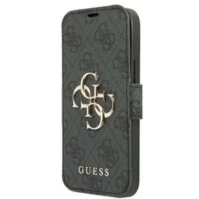 OVITEK GUESS CASE ZA IPHONE 13 PRO 13 SIVA S KOVINSKIM LOGO
