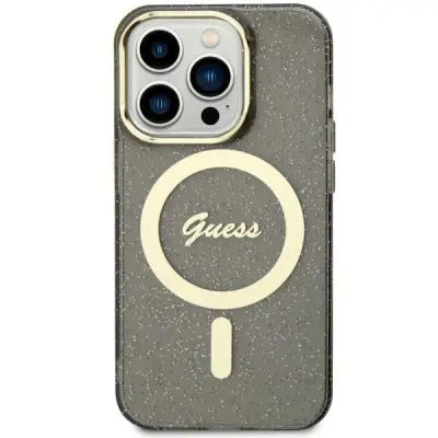 OVITEK GUESS ZLAT Z BLEŠČICAMI MAGSAFE OVITEK ZA IPHONE 11 XR ČRN