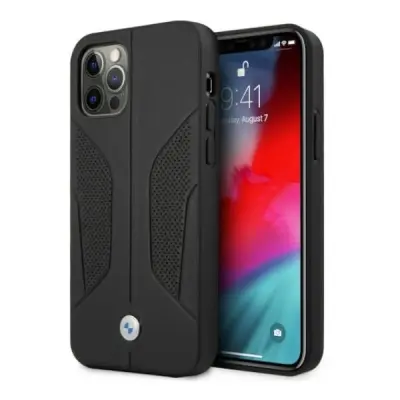 USNJEN OVITEK BMW HARDCASE ZA IPHONE 12 PRO MAX 6.7 ČRN OVITEK