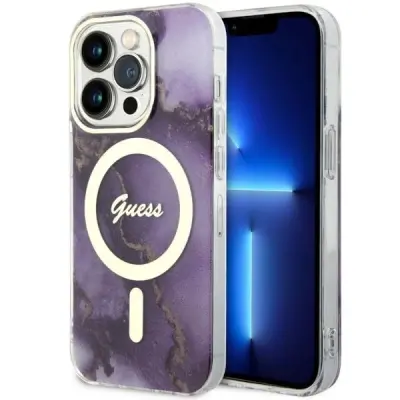 GUESS OVITEK GUHMP14LHTMRSU HARDCASE ZA IPHONE 14 PRO VIJOLIČEN ZA MAGSAFE