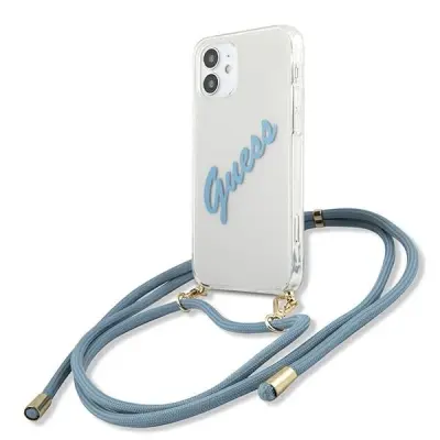 GUESS OVITEK HARDCASE ZA IPHONE 12 MINI 5.4 BLUE SCRIP VINTAGE