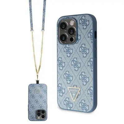GUESS HARDCASE OVITEK ZA IPHONE 14 PRO MAX 6.7 CROSSBODY BLUE 4G LOGO