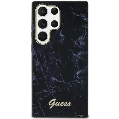 OVITEK GUESS CASE ZA SAMSUNG GALAXY S23 ULTRA S918 ČRNI MARMOR