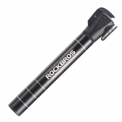 ROCKBROS ČRPALKA ZA KOLESA JG-1040B MAJHNA ČRNA KOMPAKTNA KOVČEK ZA KOLESA
