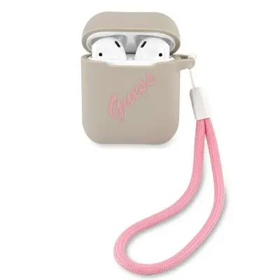 GUESS OVITEK ZA AIRPODS SILIKONSKI OVITEK ZA AIRPODS PRO SIVA