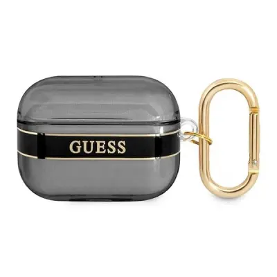 GUESS OVITEK ZA AIRPODS PRO 1 2 3 4 STRAP COLLECTION BLACK