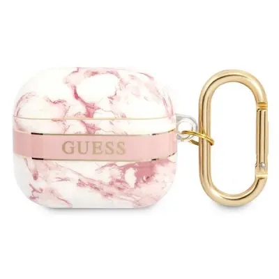 GUESS AIRPODS 3 OVITEK PINK PINK CASE MARMORNI TRAK
