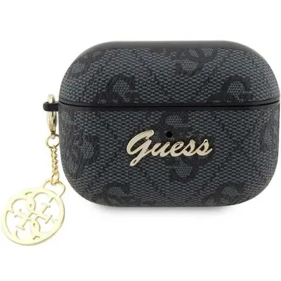 GUESS OVITEK ZA AIRPODS PRO 2 COVER BLACK 4G CHARM COLLECTION