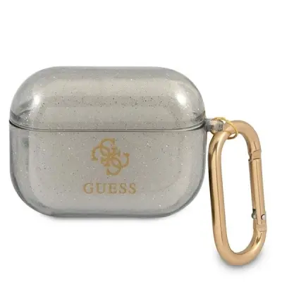 GUESS OVITEK ZA AIRPODS PRO ZA AIRPODS PRO ČRNE BLEŠČICE
