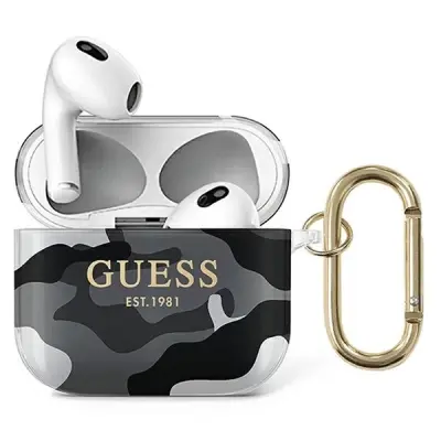 GUESS OVITEK GUA3UCAMG ZA AIRPODS 3 CAMO ČRN