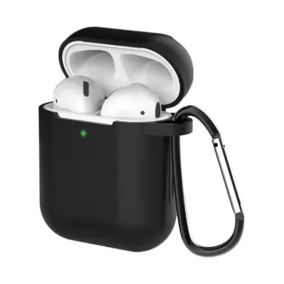 OVITEK AIRPODS 1/2 SILIKONSKI OVITEK Z OBESKOM ZA KLJUČE KARABIN
