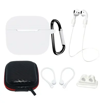 KOMPLET SILIKONSKIH ETUIJK AIRPODS 3 + ETUI ZA UŠESNE KARABINE