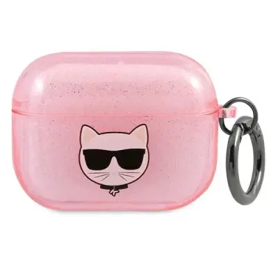 KARL LAGERFELD OVITEK CHOUPETTE GLITTER ZA AIRPODS 3 ROZA