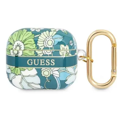 GUESS AIRPODS 3 OVITEK GREEN GREEN CASE FLOWER STRAP