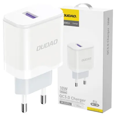 DUDAO A20EU 18W USB-A BEL POLNILEC ZA TELEFONE IN TABLICE