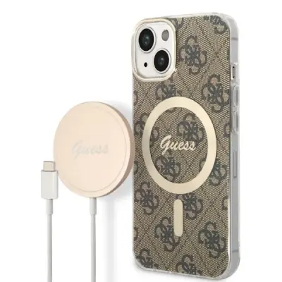 GUESS SET MAGSAFE POLNILEC + OVITEK ZA IPHONE 14 PLUS 6.7 RJAV