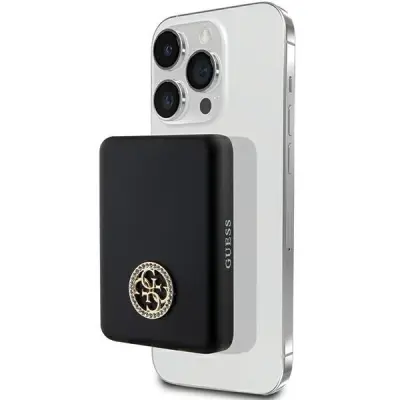 GUESS INDUKCIJSKI POWERBANK ZA MAGSAFE 4G 3000MAH ZA IPHONE 5W ČRN