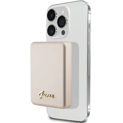 GUESS INDUKCIJSKI POWERBANK ZA MAGSAFE 5W 3000MAH ZLAT OVITEK ZA IPHONE