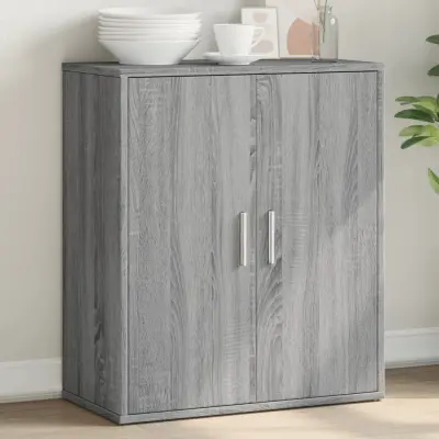 The Living Store Komoda siva sonoma 60x31x70 cm inženirski les - Komoda