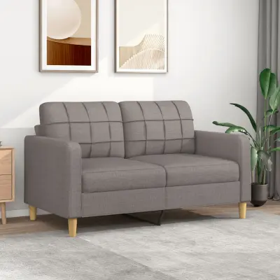 The Living Store Dvosed taupe 140 cm blago - Kavč Dvosed