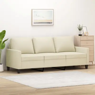 The Living Store Trosed krem 180 cm umetno usnje - Trosed