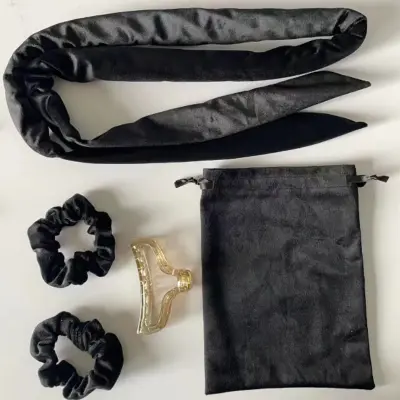 Sleep Styler set za kodre brez toplote Black