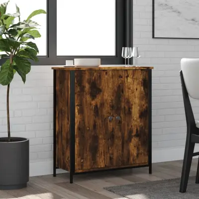 The Living Store Komoda dimljeni hrast 70x30x80 cm inženirski les - Komoda