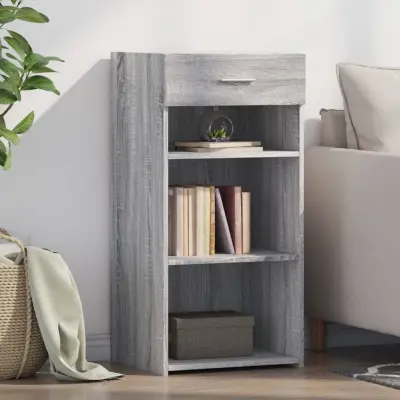 The Living Store Komoda siva sonoma 45x42,5x93 cm inženirski les - Komoda