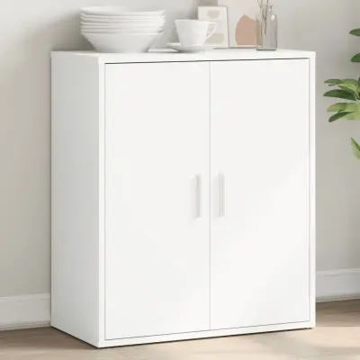 The Living Store Komoda bela 60x31x70 cm inženirski les - Komoda