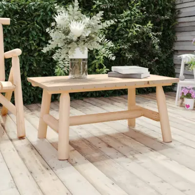 The Living Store Klubska mizica 90x50x41 cm trdna smrekovina - Klubska Mizica