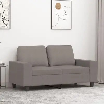 The Living Store Dvosed taupe 120 cm blago - Kavč Dvosed