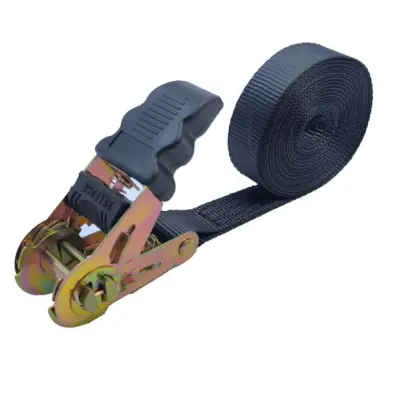4M Heavy Duty Ratchet Tie Down trakovi, 2,5 cm široki črni tovorni trakovi