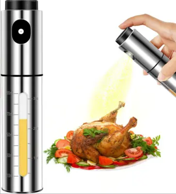 Steklenica za olje v razpršilu iz nerjavečega jekla z lestvico   Model 1