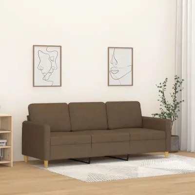 The Living Store Trosed rjav 180 cm blago - Kavč Trosed