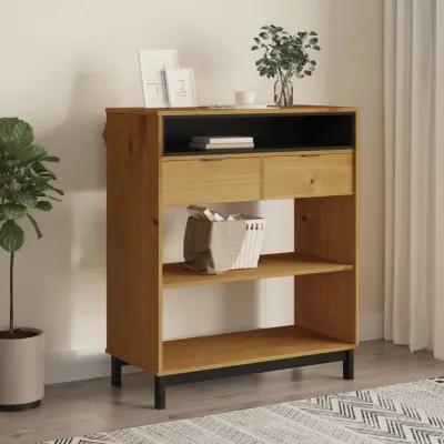 The Living Store Barska miza FLAM 92x45x110 cm trdna borovina - Barska Miza
