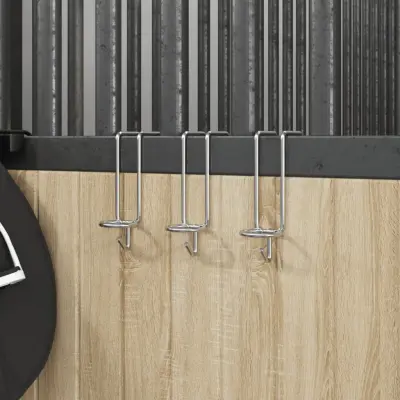 The Living Store Kljuka za vedro prenosna srebrna pocinkano jeklo - Kavelj Za Vedro