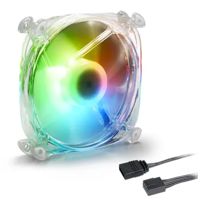 Ventilador Caja Shark Shark Disc 120x120x 25,5 mm PWM RGB