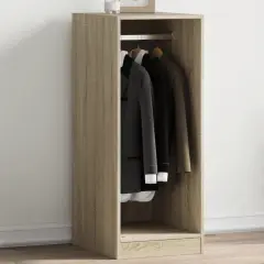 The Living Store Garderobna omara sonoma hrast 48x41x102 cm iverna plošča - Garderobna Omara