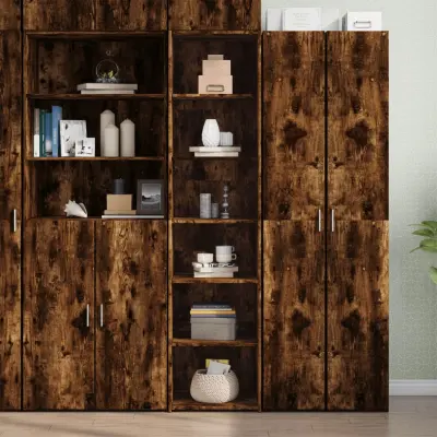 The Living Store Visoka omara dimljen hrast 45x41x185 cm inženirski les - Visoka Omarica