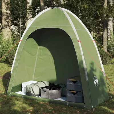 The Living Store Šotor za shranjevanje zelen vodoodporen - Šotor Za Shranjevanje