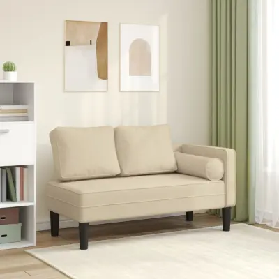 The Living Store Počivalnik z blazinami krem blago - Počivalnik
