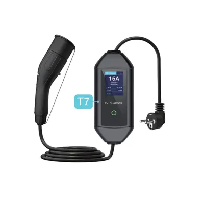 T7 EV Polnilnik - 16 A, 3,5 KW, 5 metrov, tip 2 (standard EU)