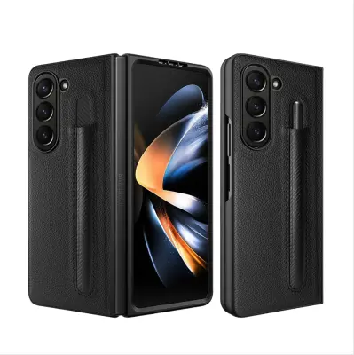 Samsung Galaxy Z Fold etui za telefon z vzorcem ličija in režo za pisalo Black  Model 4