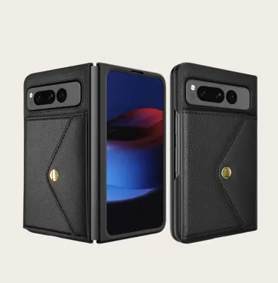 Denarnica etui za Google Pixel Fold - Zaščitni preklopni etui iz umetnega usnja