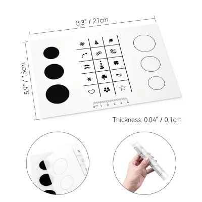 Silikonska podloga za vadbo nohtov   Model 1