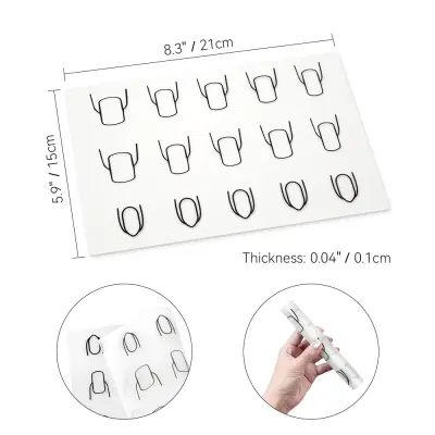 Silikonska podloga za vadbo nohtov   Model 2