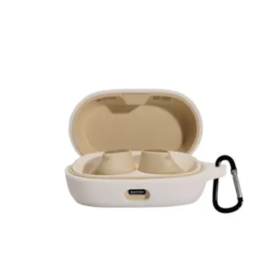 Zaščitna torbica za Bluetooth slušalke s karabinom White