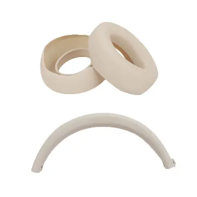 Silikonski zaščitni etui za slušalke Beats Studio3 - ušesne školjke in naglavni trak Beige