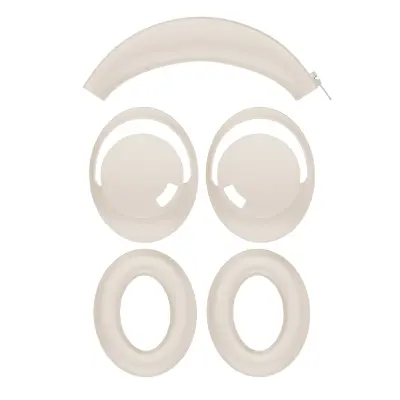 1MORE SonoFlow etui za slušalke, mehka silikonska zaščitna torbica Beige